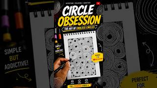 How to Draw Beautiful Concentric Circle Pattern | Easy Abstract Doodle Art Step by Step✒️✨