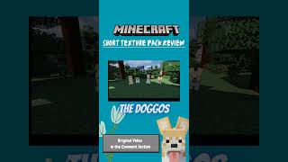 The Doggos 🐶| texture pack review #minecraft #shorts #dog