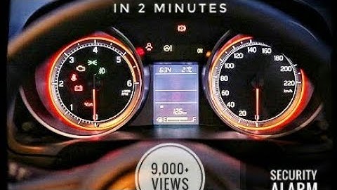 HOW TO SET SECURITY ALARM ⏰ IN NEW SWIFT