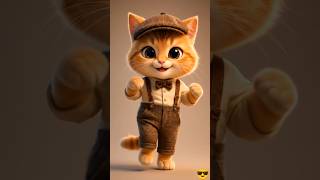 Cute Cat Dance 🕺💃 #aicat #catdance #shorts