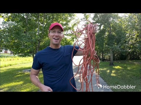 The Cord Bucket Method for Tangle-Free Extension Cords! 