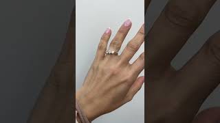 Anello Trilogy da 1,05ct in oro bianco H Color