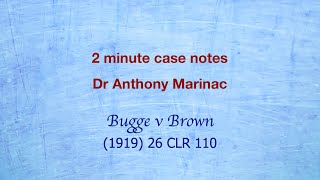 Bugge v Brown (Employers' vicarious liability)