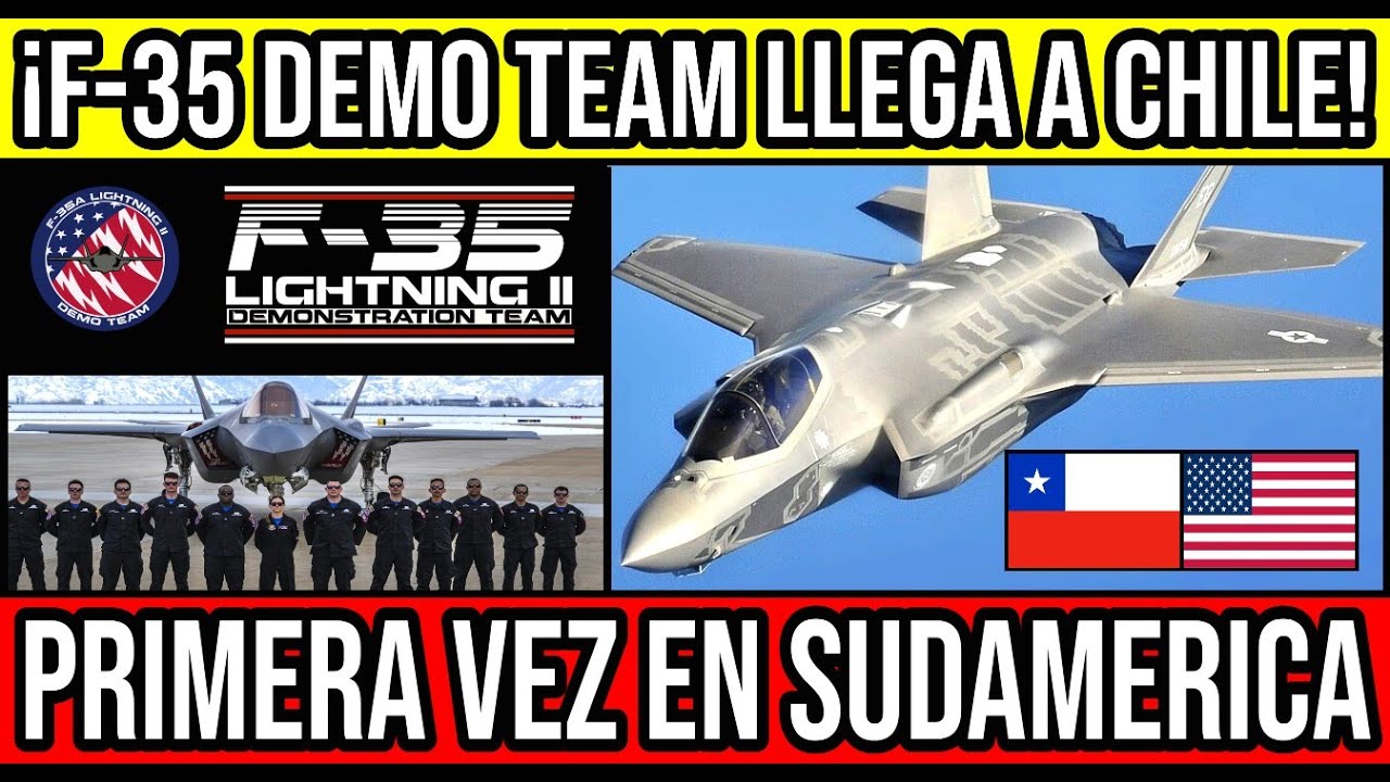 ¡EL F 35 DEMO TEAM LLEGA A CHILE! Primera vez en Sudamérica 🇨🇱🇺🇸 