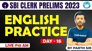 SBI Clerk English 2023 | English Mock Practice For SBI Clerk Prelims 2023 | Mock - 16 | By Parth Sir