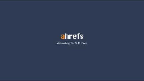 Ahrefs Site Audit video
