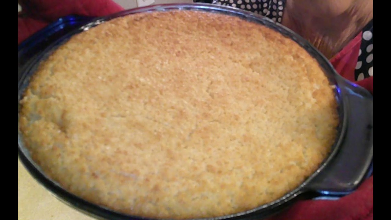 Кокосовый пирог без корочки с заварным кремом