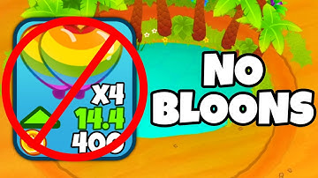 Is It Possible To Win WITHOUT Sending Bloons? (Bloons TD Battles 2)