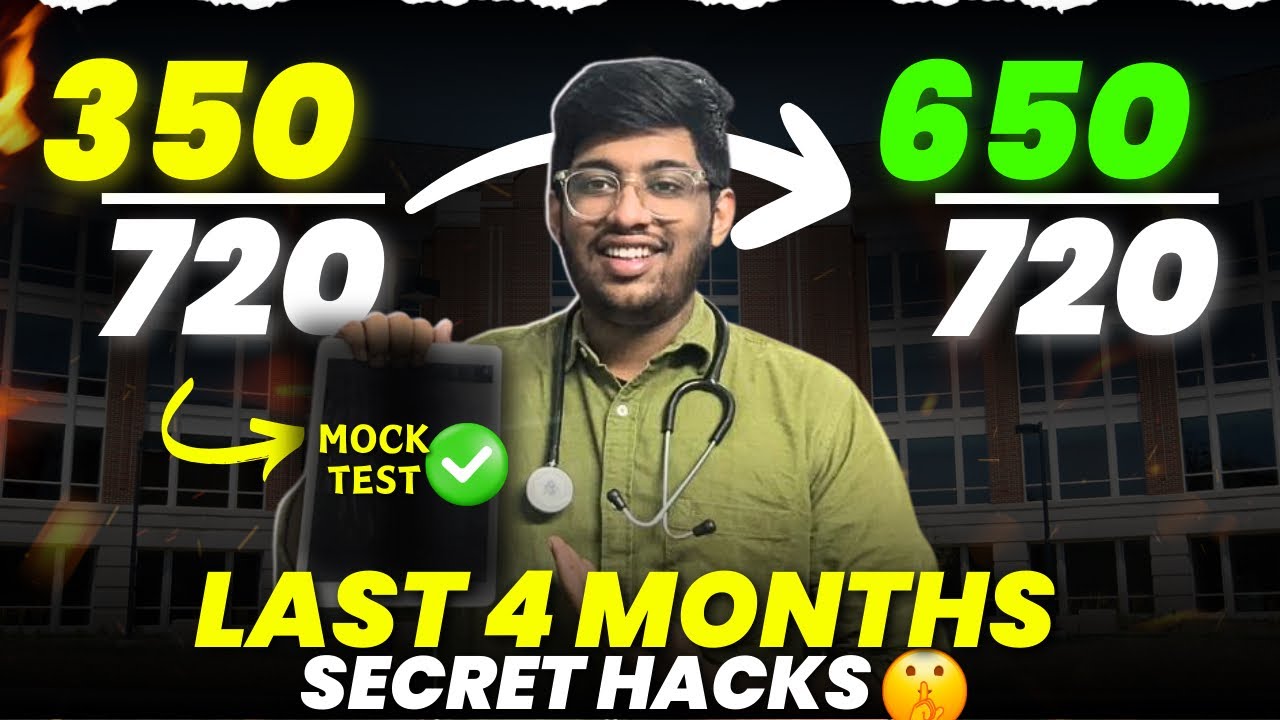 350 to 650 marks in Last 4 months🔥| NEET 2024 secret hacks - YouTube