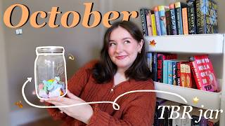 I let my TBR jar pick my October books!! 🍂🤎