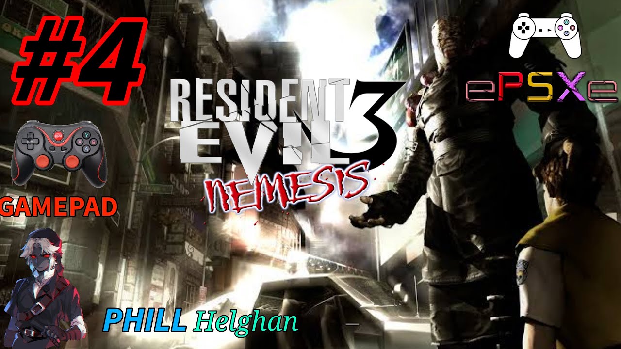 Resident Evil 3 Nemesis 1999 #4 [Gameplay definitiva com gamepad]  (ePSXe) 