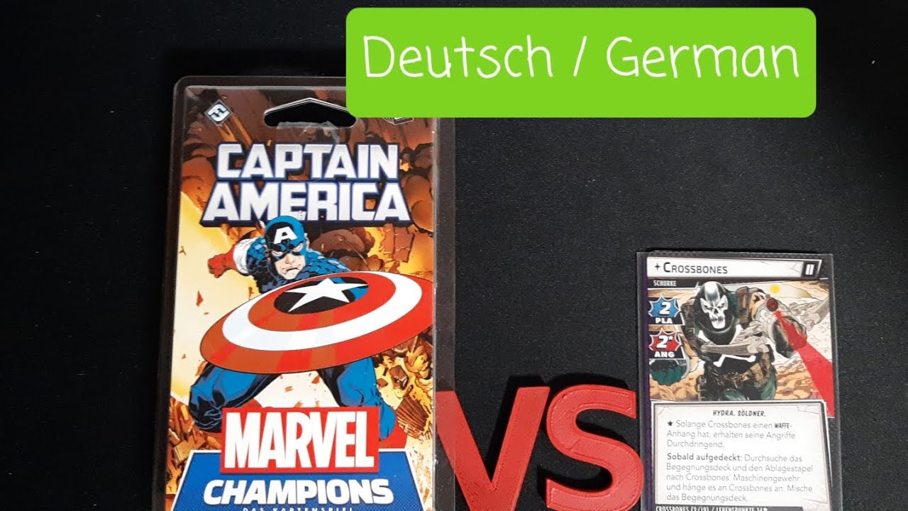 Captain America (Leader) vs Crossbones Marvel Champions [DEUTSCH]  Solo Lets Play / Gameplay