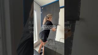 Tv wall ideas #accentwall #tvwalldesign #blackaccentwall #paintingtips #painting #tutorial #diy