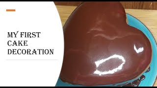 My First Cake Decoration | Mirror Glaze