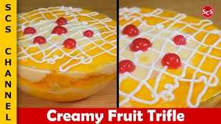 Creamy Fruit Trifle Recipe - Quick and Easy Dessert Recipe