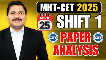 MHT-CET 2025 25 APRIL SHIFT 1 ANALYSIS: MATHS BY DINESH SIR | VERY IMP FOR NEXT SHIFT STUDENTS