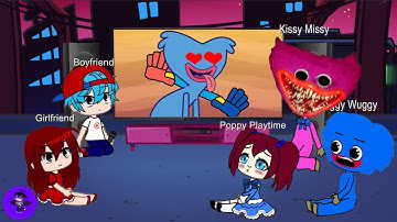 FNF Characters and Huggy Wuggy & Poppy Playtime react to Poppy Playtime memes Part 7!