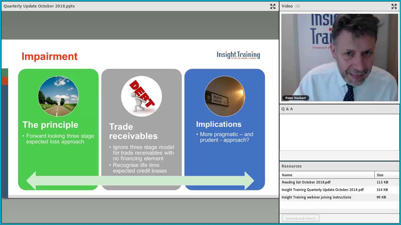 Insight Training Webinars IFRS 9