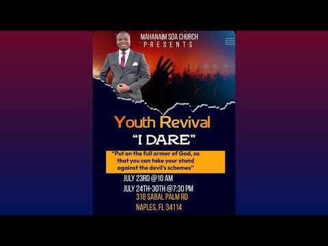 Video Youth Week of Prayer | 7/26/22 | Pastor Pierre Pasteur... - youtube