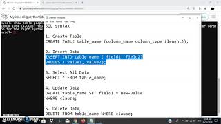 Cara Guna MySQL console di PythonAnywhere