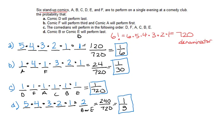 11.5 Probability using FCP, Permutations & Combinations