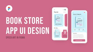 Book App UI Design using Figma (App UIUX Design | speed art)