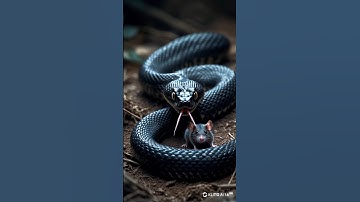 Cat save mouse life from snake #snake #mouse #cat #savior #magiccats #aigeneratedvideos