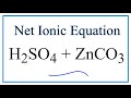 Net Ionic Equations and Spectator Ions