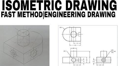Orthographic To Isometric Drawing Engineering Drawing