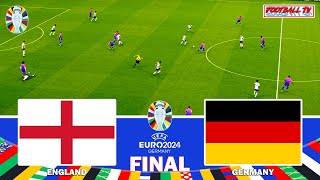 ENGLAND vs GERMANY - UEFA EURO 2024 FINAL - Full Match All Goals | eFootball PES Gameplay