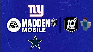 New York Giants vs Dallas Cowboys - Madden Mobile 24 screenshot 1