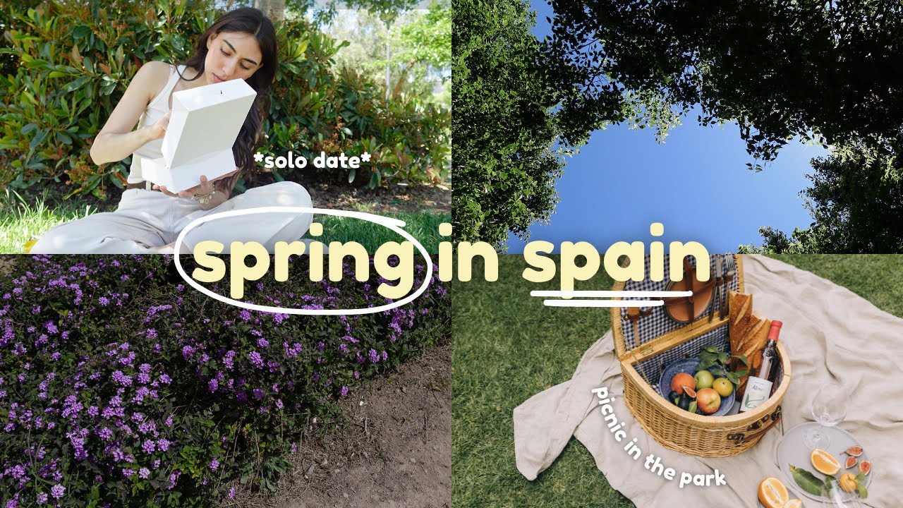 spring dairies | solo date, picnic, painting & bike rides *in spain*