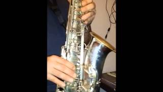 Video thumbnail of "Merengue dominicano ( saxofon selmer mark VI  M.69374  5 digitos )"