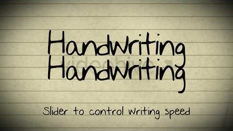Write! - Animated handwriting. After Effects Project on Videohive.net