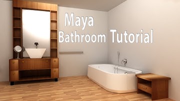 Maya Modeling Tutorial- Bathroom Part 8