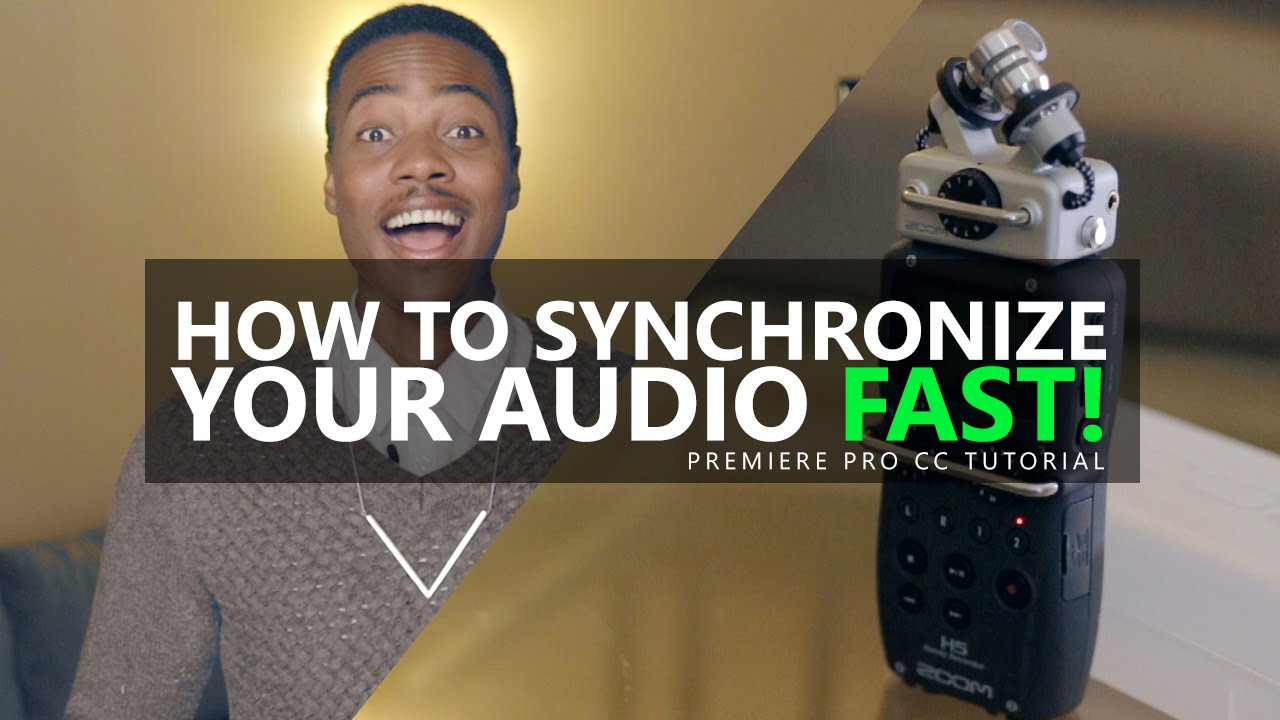 How To Synchronize Audio Fast Premiere Pro CC Tutorial YouTube