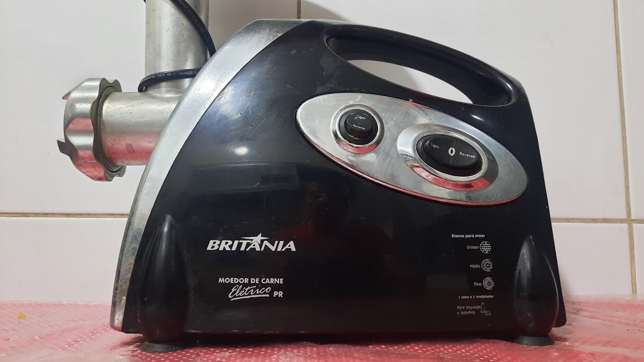 Manutenção de moedor de carne da britania