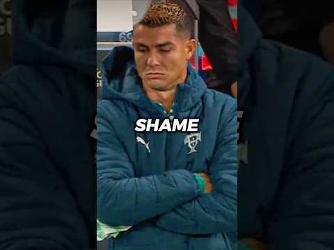 Ronaldo's heartbreaking reaction after Portugal's coach never played him.😭💔