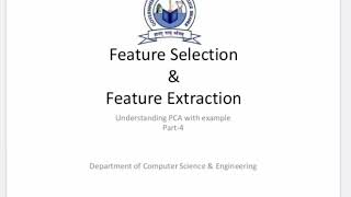 Feature Selection & Feature Extraction (Part 4) - Numerical Example PCA