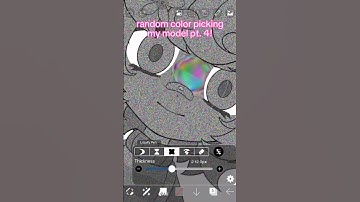random color picking my model, part 4! 🌸 #vtuber #art #poseydesu