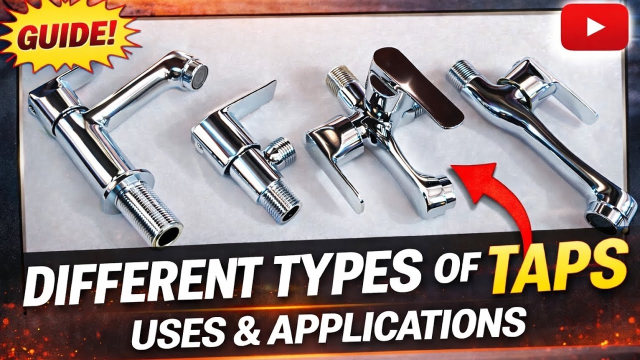 Tap Types Explained Different Types of Taps | Tap Types & Their Uses in Plumbing (Full ...
