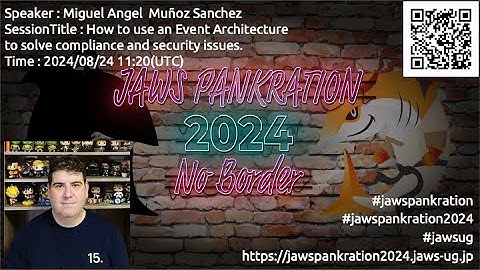 JAWS PANKRATION 2024 TT-27 How to use an Event Architecture to solve compliance and security issues.