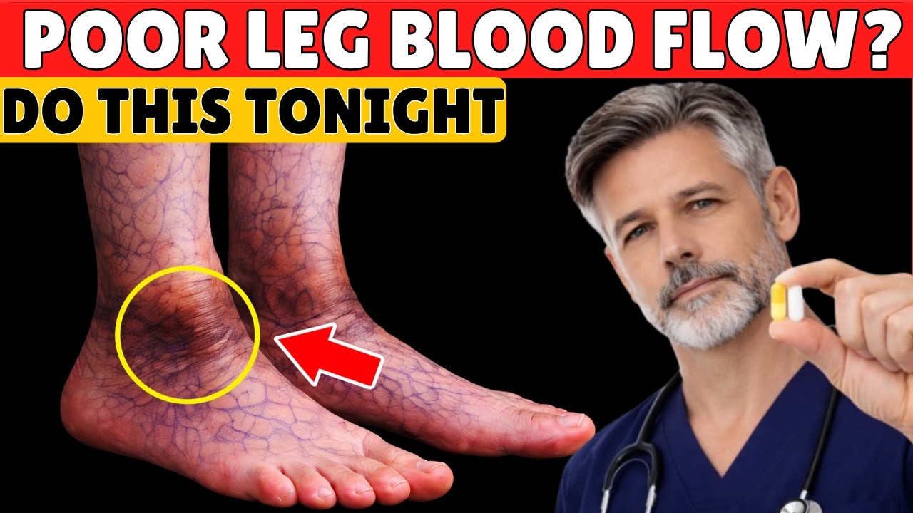 Fix Leg Blood Flow After 60 🩸 Only 2 Essential Vitamins for Seniors | Doctor Explains