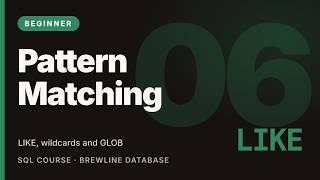 SQL LIKE Operator: Pattern Matching with % and _ Wildcards | SQL Tutorial