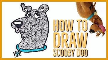 How to Draw Scooby Doo | Easy Scooby Dooby Doo Drawing | Step by Step Drawing Tutorials for Kids