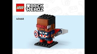 LEGO instructions | Captain America & Red Hulk Figures | 40668 | LEGO Brickheadz 2024