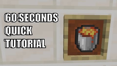 Minecraft: How to Make an infinite Lava Source (1.17 - New Snapshot)