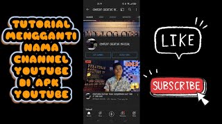 CARA GANTI NAMA CHANNEL YOUTUBE LEWAT HP ANDROID