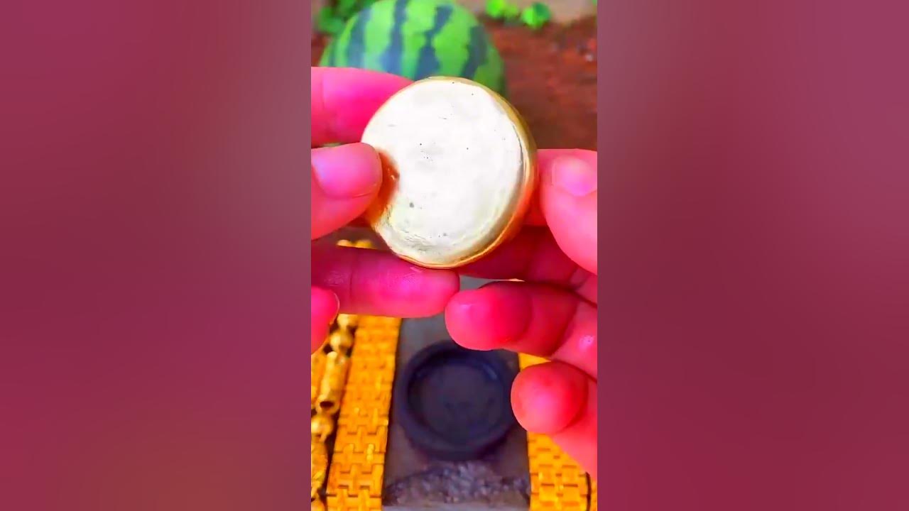 22k rounded gold bar making process from melting gold 💥💥 ️ YouTube