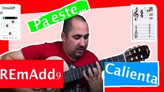Acorde Guitarra Re menor con novena anadida REmAdd9 DmAdd9 Eng subs